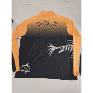 Loco Skailz Men's Long Sleeve Fishing Surf Shirt Quarter Zip